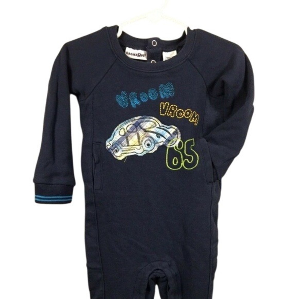 BabiesRus Boys Toddler 24m Warm Bodysuit Vroom Car‎